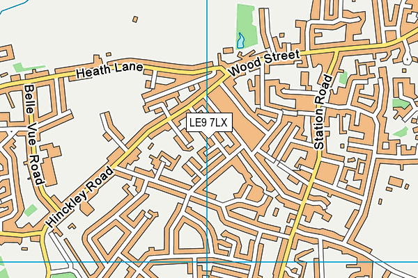 LE9 7LX map - OS VectorMap District (Ordnance Survey) LE9 7LX map - OS VectorMap District (Ordnance Survey)