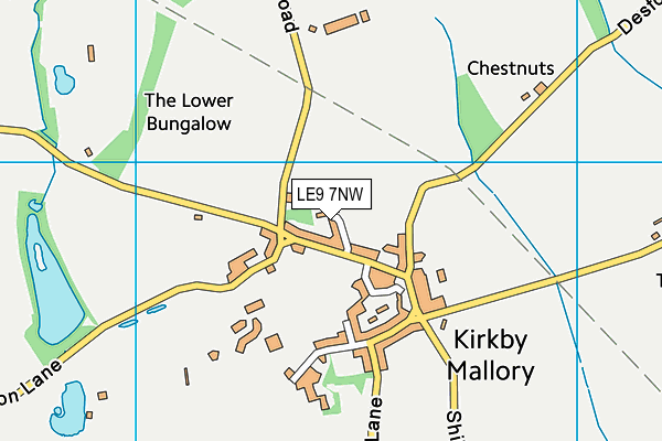 LE9 7NW map - OS VectorMap District (Ordnance Survey) LE9 7NW map - OS VectorMap District (Ordnance Survey)