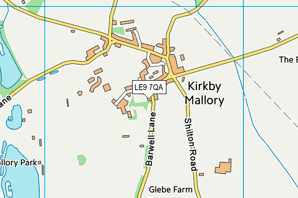 LE9 7QA map - OS VectorMap District (Ordnance Survey) LE9 7QA map - OS VectorMap District (Ordnance Survey)