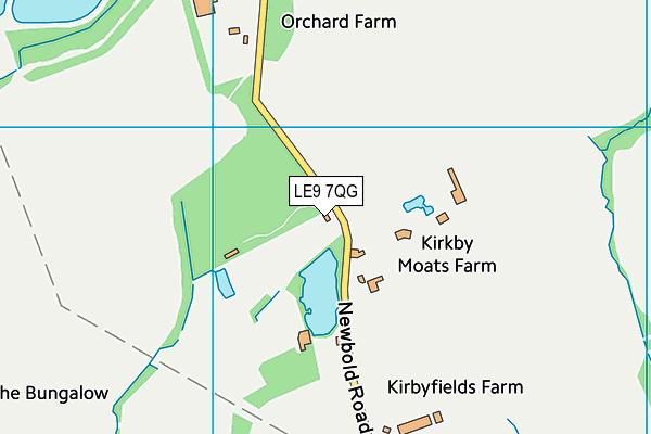 LE9 7QG map - OS VectorMap District (Ordnance Survey) LE9 7QG map - OS VectorMap District (Ordnance Survey)