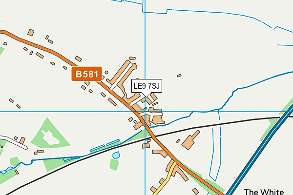 LE9 7SJ map - OS VectorMap District (Ordnance Survey) LE9 7SJ map - OS VectorMap District (Ordnance Survey)