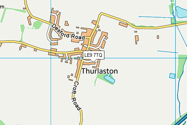 LE9 7TQ map - OS VectorMap District (Ordnance Survey) LE9 7TQ map - OS VectorMap District (Ordnance Survey)
