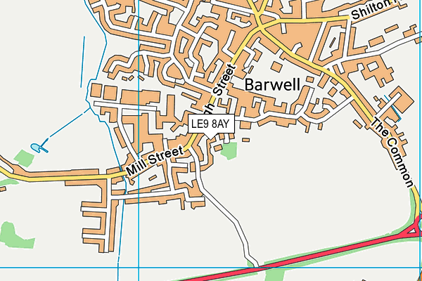 LE9 8AY map - OS VectorMap District (Ordnance Survey) LE9 8AY map - OS VectorMap District (Ordnance Survey)