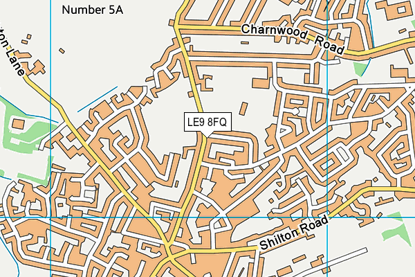 LE9 8FQ map - OS VectorMap District (Ordnance Survey) LE9 8FQ map - OS VectorMap District (Ordnance Survey)
