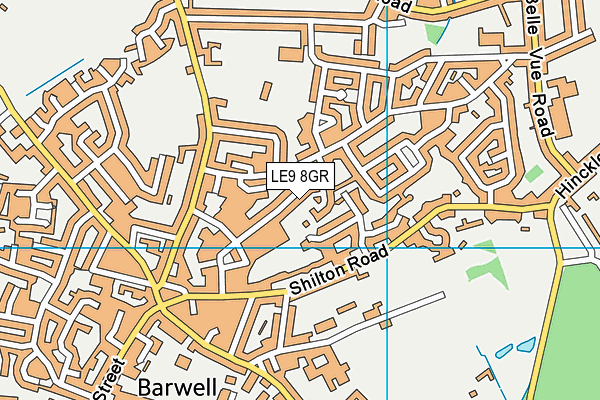 LE9 8GR map - OS VectorMap District (Ordnance Survey) LE9 8GR map - OS VectorMap District (Ordnance Survey)