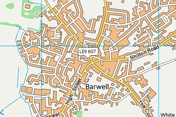 LE9 8GT map - OS VectorMap District (Ordnance Survey) LE9 8GT map - OS VectorMap District (Ordnance Survey)