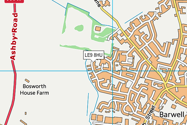 LE9 8HU map - OS VectorMap District (Ordnance Survey) LE9 8HU map - OS VectorMap District (Ordnance Survey)
