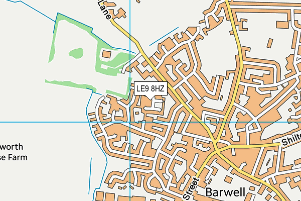 LE9 8HZ map - OS VectorMap District (Ordnance Survey) LE9 8HZ map - OS VectorMap District (Ordnance Survey)