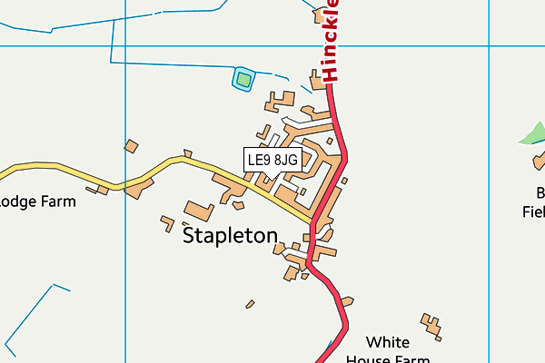 LE9 8JG map - OS VectorMap District (Ordnance Survey) LE9 8JG map - OS VectorMap District (Ordnance Survey)