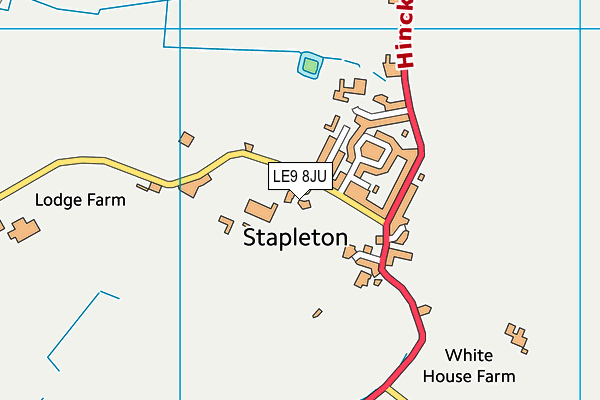 LE9 8JU map - OS VectorMap District (Ordnance Survey) LE9 8JU map - OS VectorMap District (Ordnance Survey)