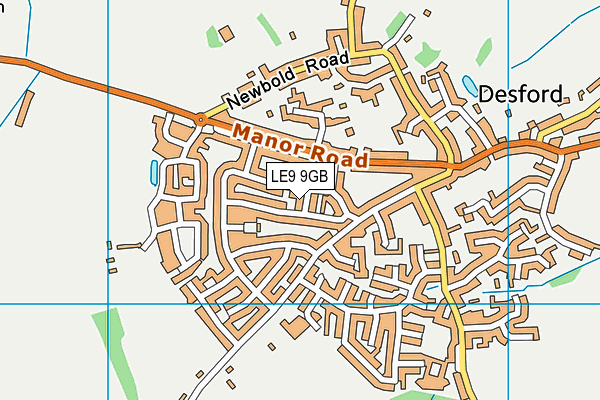 LE9 9GB map - OS VectorMap District (Ordnance Survey) LE9 9GB map - OS VectorMap District (Ordnance Survey)