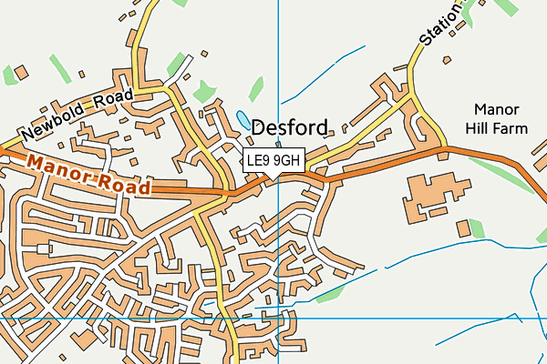 LE9 9GH map - OS VectorMap District (Ordnance Survey) LE9 9GH map - OS VectorMap District (Ordnance Survey)