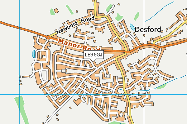 LE9 9GJ map - OS VectorMap District (Ordnance Survey) LE9 9GJ map - OS VectorMap District (Ordnance Survey)