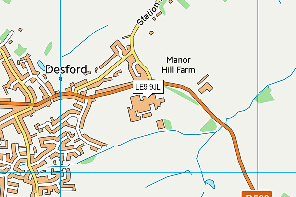 LE9 9JL map - OS VectorMap District (Ordnance Survey) LE9 9JL map - OS VectorMap District (Ordnance Survey)
