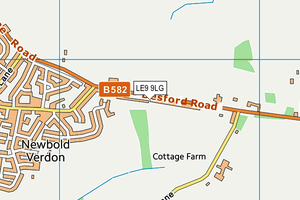 LE9 9LG map - OS VectorMap District (Ordnance Survey) LE9 9LG map - OS VectorMap District (Ordnance Survey)
