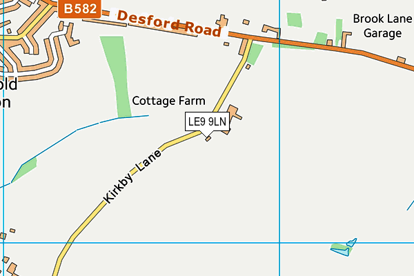 LE9 9LN map - OS VectorMap District (Ordnance Survey) LE9 9LN map - OS VectorMap District (Ordnance Survey)