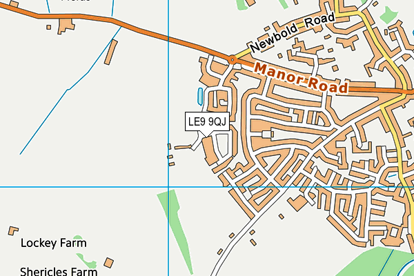 LE9 9QJ map - OS VectorMap District (Ordnance Survey) LE9 9QJ map - OS VectorMap District (Ordnance Survey)