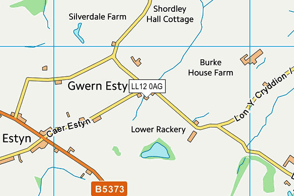 LL12 0AG map - OS VectorMap District (Ordnance Survey) LL12 0AG map - OS VectorMap District (Ordnance Survey)
