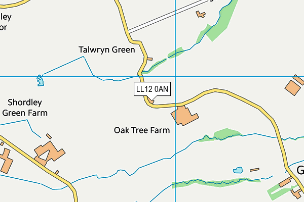 LL12 0AN map - OS VectorMap District (Ordnance Survey) LL12 0AN map - OS VectorMap District (Ordnance Survey)