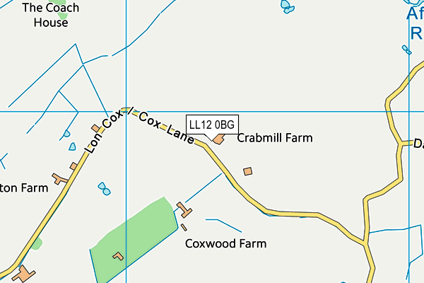 LL12 0BG map - OS VectorMap District (Ordnance Survey) LL12 0BG map - OS VectorMap District (Ordnance Survey)