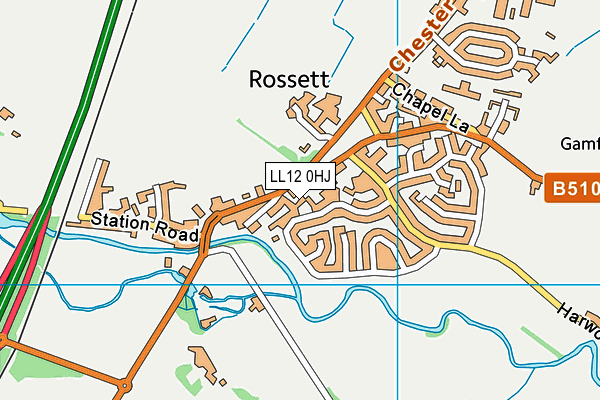 LL12 0HJ map - OS VectorMap District (Ordnance Survey) LL12 0HJ map - OS VectorMap District (Ordnance Survey)