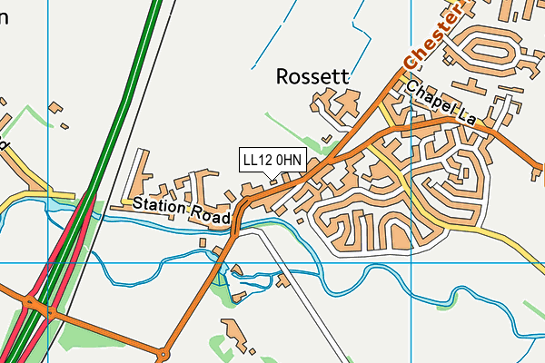 LL12 0HN map - OS VectorMap District (Ordnance Survey) LL12 0HN map - OS VectorMap District (Ordnance Survey)