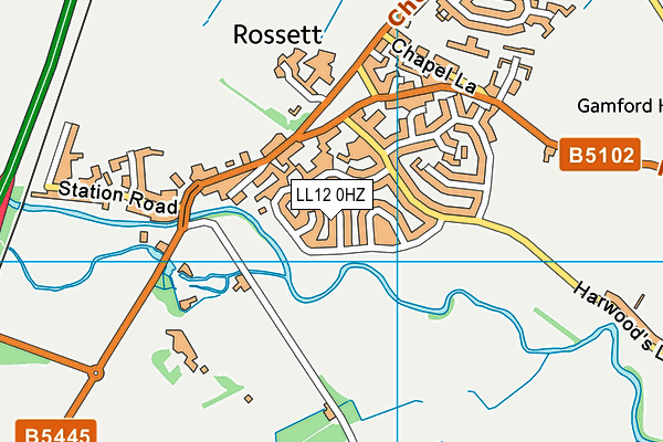 LL12 0HZ map - OS VectorMap District (Ordnance Survey) LL12 0HZ map - OS VectorMap District (Ordnance Survey)