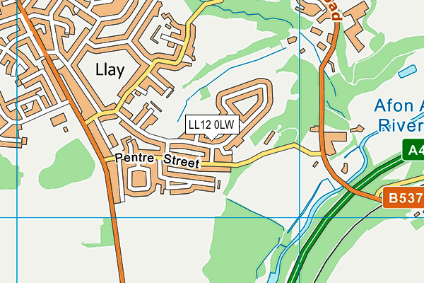 LL12 0LW map - OS VectorMap District (Ordnance Survey) LL12 0LW map - OS VectorMap District (Ordnance Survey)