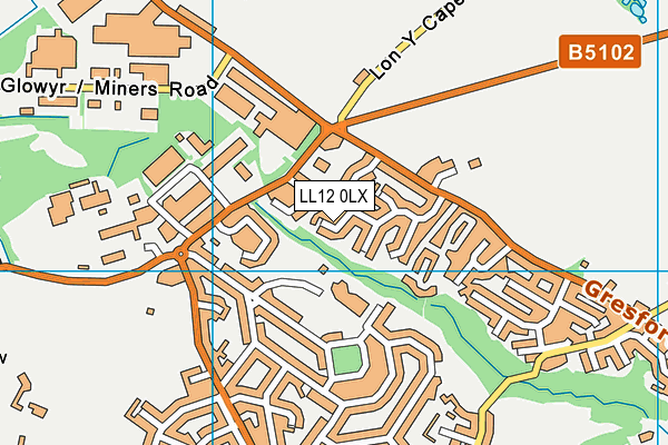 LL12 0LX map - OS VectorMap District (Ordnance Survey) LL12 0LX map - OS VectorMap District (Ordnance Survey)