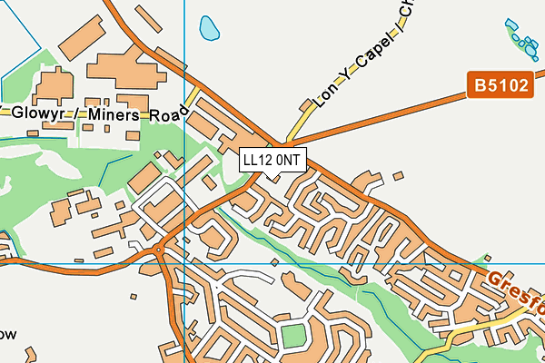 LL12 0NT map - OS VectorMap District (Ordnance Survey) LL12 0NT map - OS VectorMap District (Ordnance Survey)