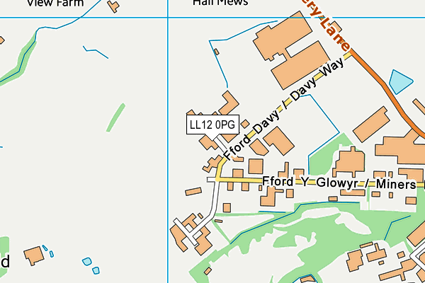 LL12 0PG map - OS VectorMap District (Ordnance Survey) LL12 0PG map - OS VectorMap District (Ordnance Survey)