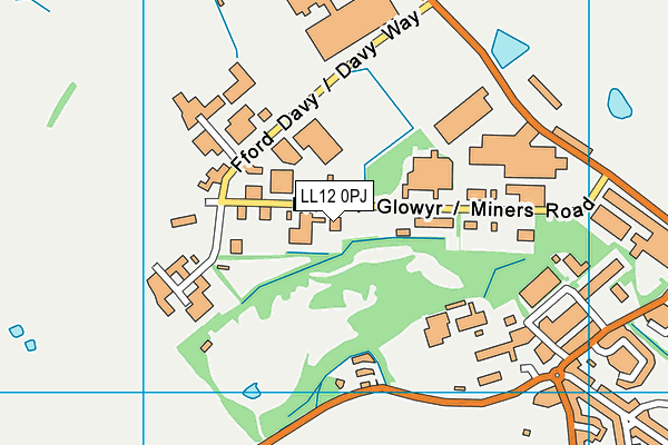 LL12 0PJ map - OS VectorMap District (Ordnance Survey) LL12 0PJ map - OS VectorMap District (Ordnance Survey)