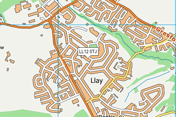 LL12 0TJ map - OS VectorMap District (Ordnance Survey) LL12 0TJ map - OS VectorMap District (Ordnance Survey)