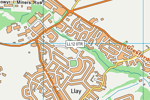 LL12 0TR map - OS VectorMap District (Ordnance Survey) LL12 0TR map - OS VectorMap District (Ordnance Survey)
