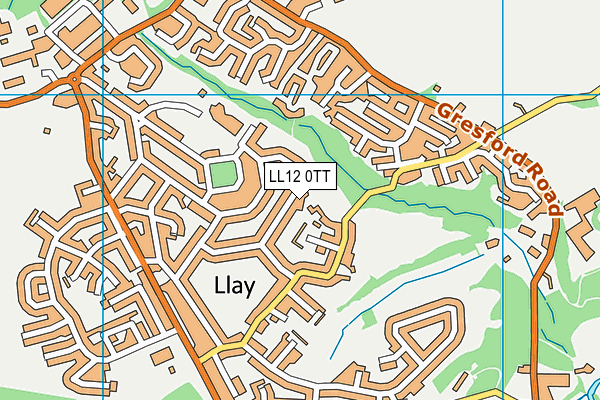 LL12 0TT map - OS VectorMap District (Ordnance Survey) LL12 0TT map - OS VectorMap District (Ordnance Survey)