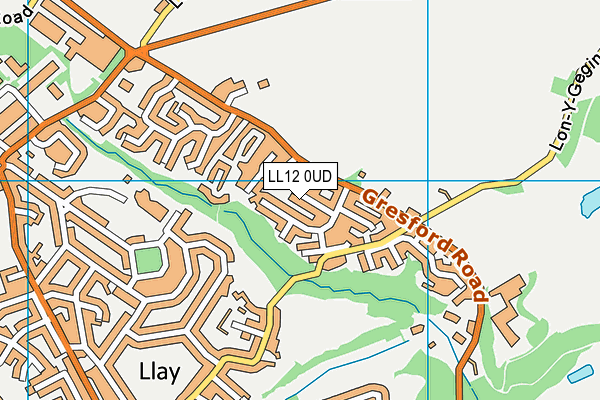 LL12 0UD map - OS VectorMap District (Ordnance Survey) LL12 0UD map - OS VectorMap District (Ordnance Survey)