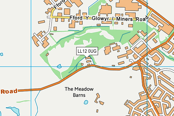 LL12 0UG map - OS VectorMap District (Ordnance Survey) LL12 0UG map - OS VectorMap District (Ordnance Survey)