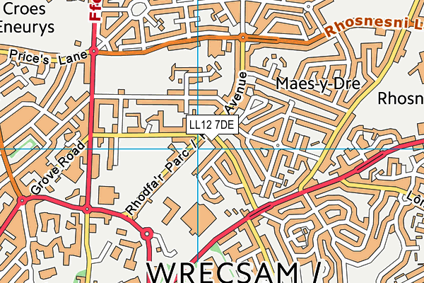 LL12 7DE map - OS VectorMap District (Ordnance Survey) LL12 7DE map - OS VectorMap District (Ordnance Survey)