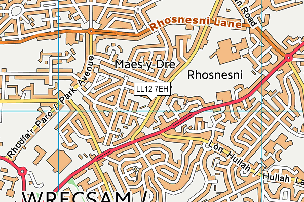 LL12 7EH map - OS VectorMap District (Ordnance Survey) LL12 7EH map - OS VectorMap District (Ordnance Survey)