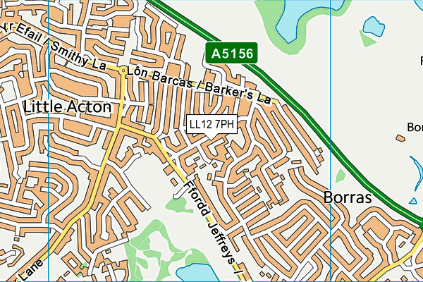 LL12 7PH map - OS VectorMap District (Ordnance Survey) LL12 7PH map - OS VectorMap District (Ordnance Survey)