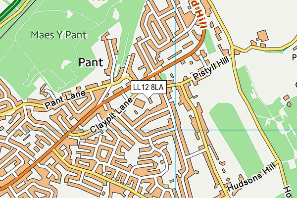 LL12 8LA map - OS VectorMap District (Ordnance Survey) LL12 8LA map - OS VectorMap District (Ordnance Survey)