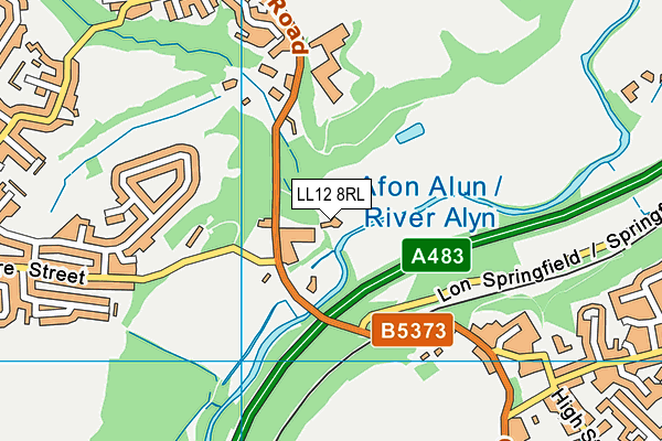 LL12 8RL map - OS VectorMap District (Ordnance Survey)