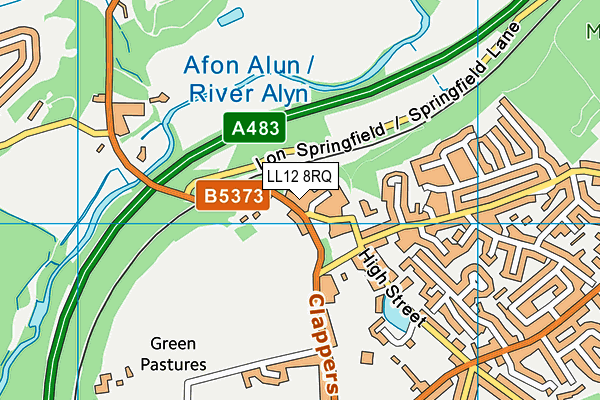 LL12 8RQ map - OS VectorMap District (Ordnance Survey) LL12 8RQ map - OS VectorMap District (Ordnance Survey)