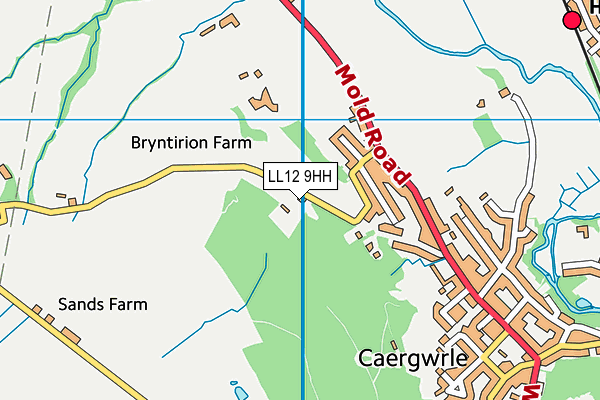 LL12 9HH map - OS VectorMap District (Ordnance Survey) LL12 9HH map - OS VectorMap District (Ordnance Survey)