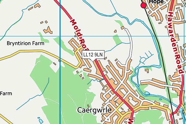 LL12 9LN map - OS VectorMap District (Ordnance Survey) LL12 9LN map - OS VectorMap District (Ordnance Survey)