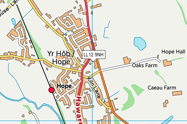 LL12 9NH map - OS VectorMap District (Ordnance Survey)