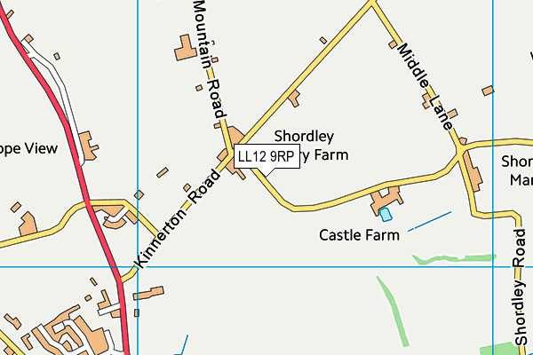 LL12 9RP map - OS VectorMap District (Ordnance Survey)