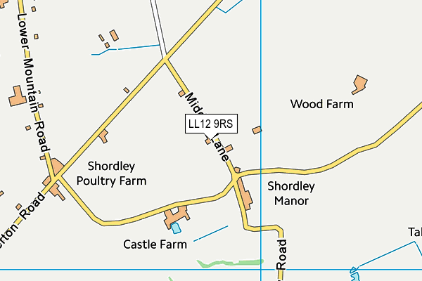 LL12 9RS map - OS VectorMap District (Ordnance Survey) LL12 9RS map - OS VectorMap District (Ordnance Survey)