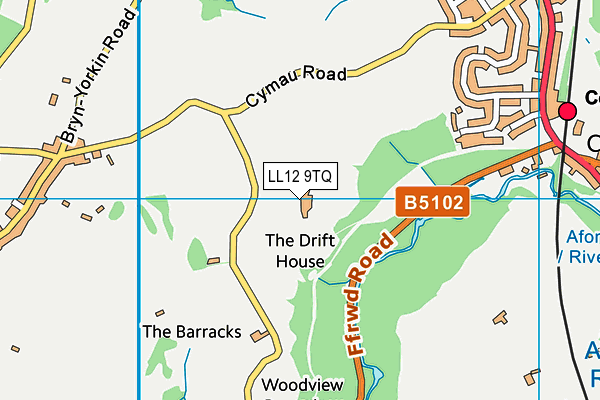 LL12 9TQ map - OS VectorMap District (Ordnance Survey)