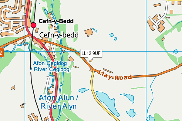 LL12 9UF map - OS VectorMap District (Ordnance Survey) LL12 9UF map - OS VectorMap District (Ordnance Survey)